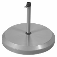 Stojan na slunečník - betonový 20 kg stříbrný