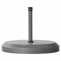 Stojan na slunečník - betonový 20 kg stříbrný