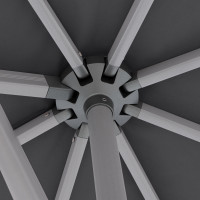 KNIRPS 320 x 320 - luxusní výkyvný zahradní slunečník s boční tyčí