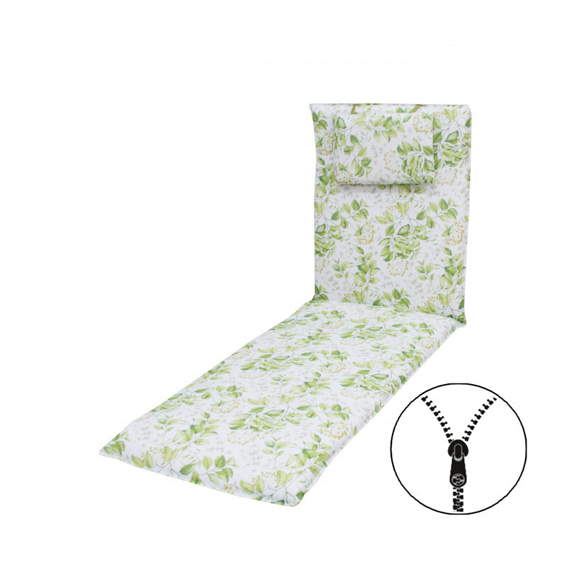 ELEGANT 2233 - polstr na zahradní lehátko s podhlavníkem