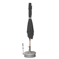 Gastro Magic Junior 240x240 Alu Wood s volánem - zahradní slunečník