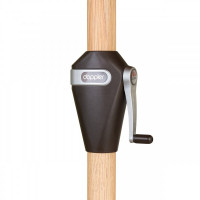 ALU WOOD 3,5 m - slunečník s klikou s ULTRA UV ochranou