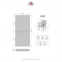 MOTION XL 1120 nízký - polstr na židli a křeslo