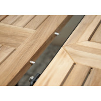 Stůl CONCEPT rozkládací s teakovou deskou - 2. jakost (N291)