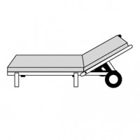 LIVING 3133 - polstr na zahradní lehátko