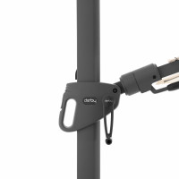 DERBY DX 280 x 280 cm – zahradní slunečník s boční nohou