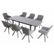 LIVORNO PARIS otočné šedé - luxusní zahradní souprava 8+1