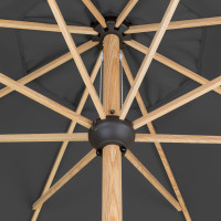 ALU WOOD 3,5 m - slunečník s klikou s ULTRA UV ochranou