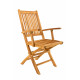 TAMAN LEVERTON FSC - zahradní skládací teakové křeslo - Vystavené zboží (N365,N513)