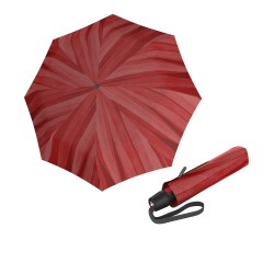KNIRPS T.200 Medium Duomatic Soft Scarlet - elegantní plně automatický deštník