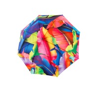 KNIRPS T.200 Medium Duomatic Palm Multicolor - elegantní plně automatický deštník