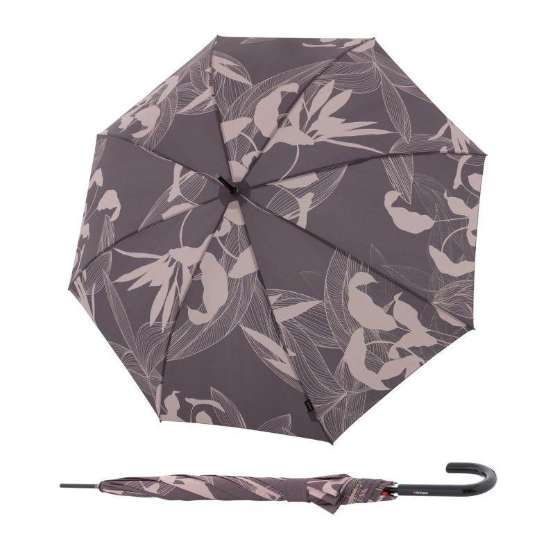 KNIRPS T.760 Garden Earth - elegantní holový vystřelovací deštník