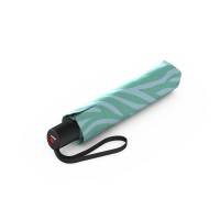 KNIRPS A.200 MEDIUM DUOMATIC Zebra Mint - elegantní dámský plnoautomatický deštník