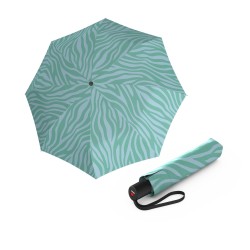 KNIRPS A.200 MEDIUM DUOMATIC Zebra Mint - elegantní dámský plnoautomatický deštník