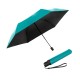 KNIRPS U.200 TURQUOISE WITH BLACK - elegantní dámský plně automatický deštník